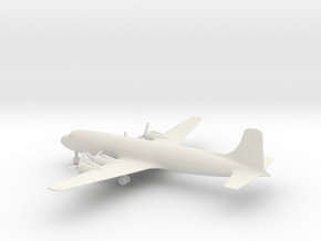 Douglas DC-6B in White Natural Versatile Plastic: 6mm