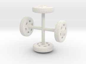 DIVCO-Wheels-Ribbed-1-to-48 in White Natural Versatile Plastic