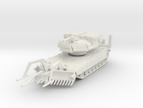 M1150 ABV Abrams (Plow) 1/144 in White Natural Versatile Plastic