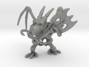 Draconian Skeleton miniature model fantasy games in Gray PA12