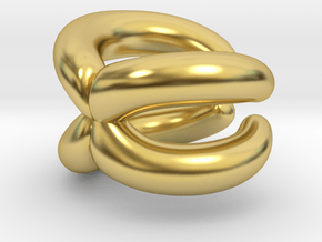 Chromosome Ear Cuff in Polished Brass
