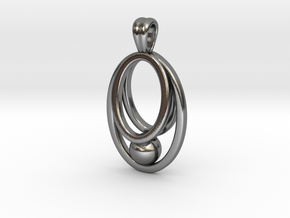 Prisoner sphere [pendant] in Polished Silver
