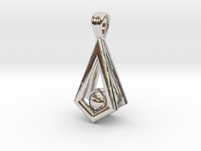 Prisoner - 2 in Rhodium Plated Brass