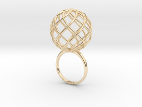 AIR RING . SMALL in 14k Gold Plated Brass: 5 / 49