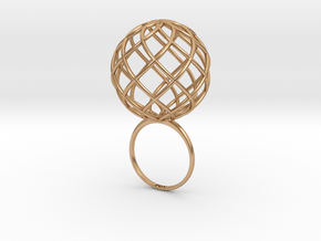 AIR RING . BIG in Polished Bronze: 12 / 66.5