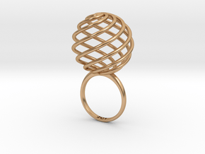 FIRE RING in Polished Bronze: 5 / 49