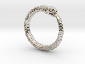 Snake Ring_R04 _ Ouroboros in Platinum: 5 / 49