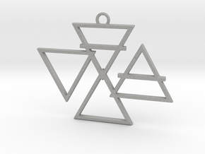 Elemental Symbols Pendant in Aluminum
