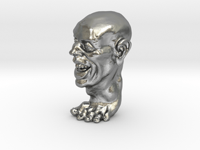 Foot Guy 75mm  in Natural Silver