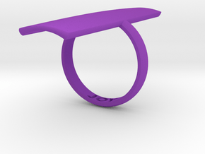 RECTANGLE RING in Purple Processed Versatile Plastic: 5 / 49