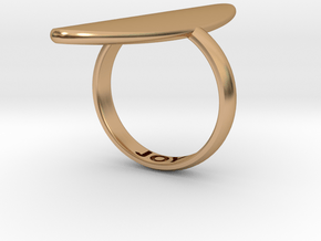 ELIPTIC RING in Polished Bronze: 5 / 49