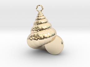 Cockleshell - Mollusc Charm 3D Model - 3D Printing in 14K Yellow Gold