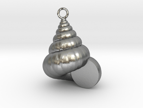Cockleshell - Mollusc Charm 3D Model - 3D Printing in Natural Silver