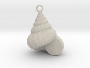 Cockleshell - Mollusc Charm 3D Model - 3D Printing in Natural Sandstone