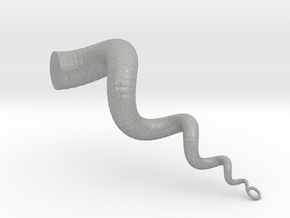 Cockleshell - Snail Mollusc Charm 3D Model  in Aluminum