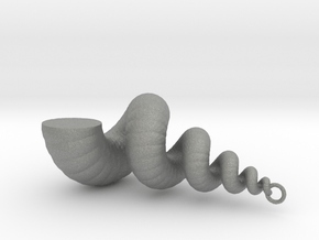 Shell - Snail Mollusc Charm 3D Model - 3D Printing in Gray PA12