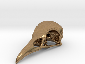 Bird Skull - Micro in Natural Brass