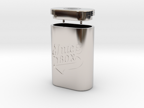 JUICE BOX  in Rhodium Plated Brass