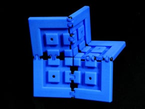 15+4 puzzle (Frame) in Blue Processed Versatile Plastic