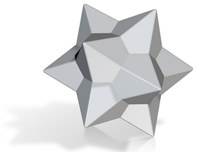 Medial Rhombic Triacontahedron - 1 inch - V1 in Tan Fine Detail Plastic