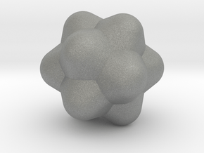 Medial Rhombic Triacontahedron - 1 inch - V3 in Gray PA12