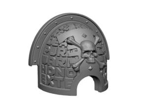 Xeno-Hunter Armor Plate 7" scale in Tan Fine Detail Plastic