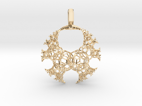 Kleinian Fractal - wire v3 (round) in 14K Yellow Gold