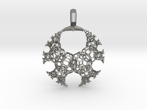 Kleinian Fractal - wire v3 (round) in Natural Silver