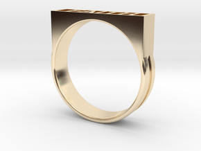 Faith Ring in 14k Gold Plated Brass