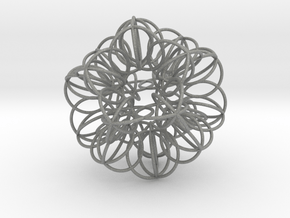 Annular Fractal Sphere in Gray PA12: Extra Small