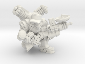 Space Dwarf Electro- Rifleman in White Natural Versatile Plastic