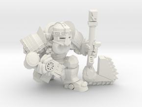 Space Dwarf in White Natural Versatile Plastic