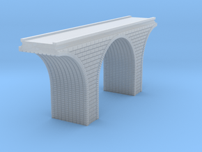Z Scale Arch Bridge Single Track 1:220 Scale in Smooth Fine Detail Plastic