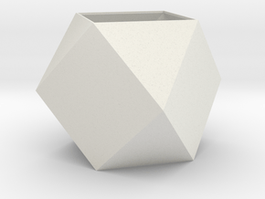 lawal 108 mm cuboctahedron  in White Natural Versatile Plastic