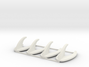WAS Aircraft Base X4 in White Natural Versatile Plastic