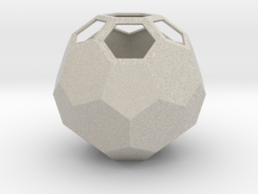 lawal 162 mm truncated icosahedron  in Natural Sandstone