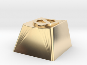 No Symbol 1U R1 in 14k Gold Plated Brass