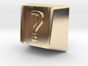 Clueboard MX Keycap - 1U R4 in 14k Gold Plated Brass