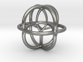 Coxeter Polytope Bead - Scientific Math Art Pendan in Natural Silver