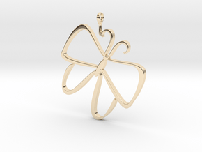 Butterfly Ornament in 14k Gold Plated Brass