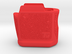 10 Round Mag 15 Size Grip For Sig P365 in Red Processed Versatile Plastic