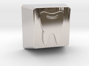 Tooth Keycap - 1U R1 in Platinum