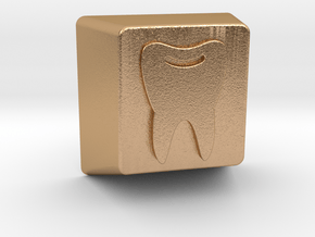 Tooth Keycap - 1U R1 in Natural Bronze