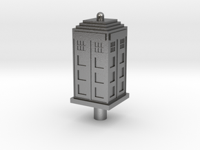 Floating Police Box Keycap in Natural Silver