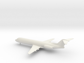 Fokker 100 in White Natural Versatile Plastic: 6mm