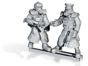 28mm Trech warriors officer and trooper in Tan Fine Detail Plastic