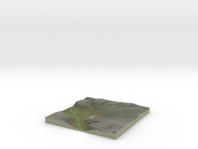 Terrafab generated model Mon Aug 18 2014 08:32:39  in Full Color Sandstone