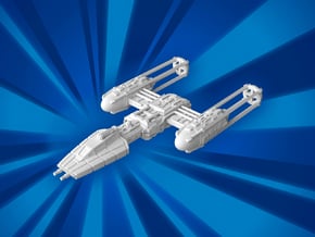 (MMch) Y-Wing in White Natural Versatile Plastic