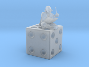 Gygax on a Die figurine in Smoothest Fine Detail Plastic: 28mm