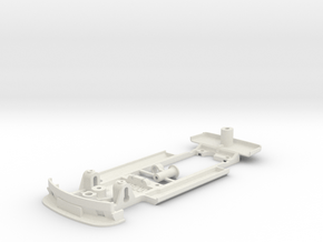 Chassis for classic Scalextric Ford Mondeo BTCC in White Natural Versatile Plastic